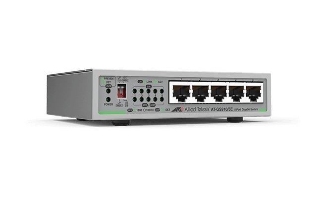 Switch ALLIED TELESIS GS910, 5 port, 10/100/1000 Mbps