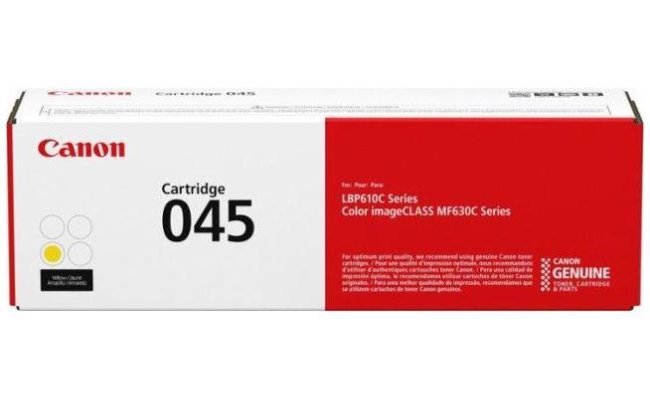 Toner Canon CRG045Y, galben, capacitate 1300 pagini, pentru seriile LBP61x ,...
