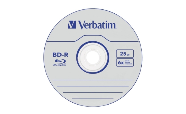 BD-R Verbatim 25GB, viteza 6x, 1 buc
