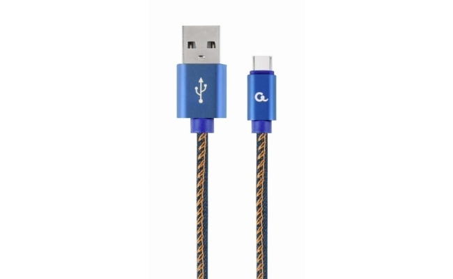 Cablu Alimentare si Date Gembird Premium, USB 2.0 la USB Type-C, 1m, Negru...