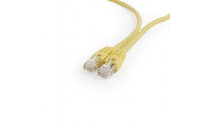 Cablu Patch Cord UTP GEMBIRD PP6U-0.5M/Y Cat6, cupru-aluminiu, 0.5 m, galben