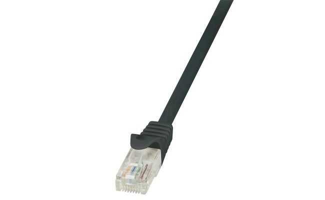 Cablu Patch Cord UTP LogiLink Cat5e, 3 metri, Negru, AWG26 (CP1063U)