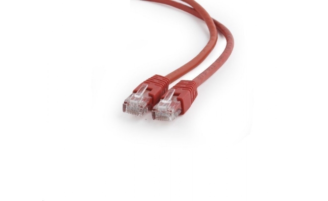 Cablu UTP Gembird Cat6, 2m, rosu, CCA, AWG26 (PP6U-2M/R)