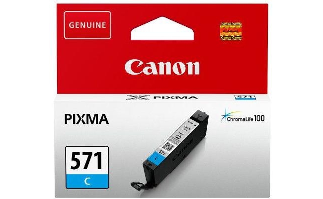 Cartus cerneala Canon CLI-571C, cyan, capacitate 7ml, pentru Canon Pixma...