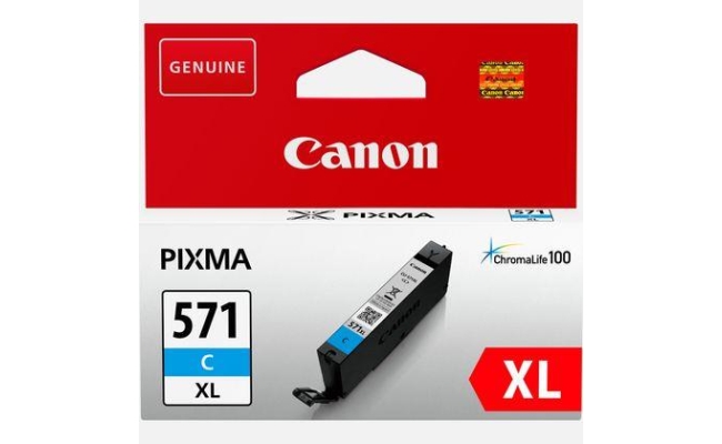 Cartus cerneala Canon CLI-571XL, cyan, capacitate 11ml, pentru Canon Pixma...