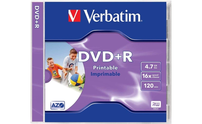 DVD+R VERBATIM  4.7GB, 120min, viteza 16x, 1 buc, Single Layer, carcasa,...