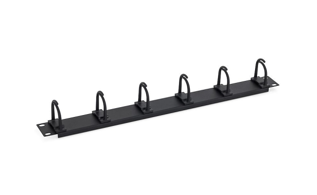 Organizator cabluri orizontal Triton 1U,5 x small click-in ring 35x30 mm