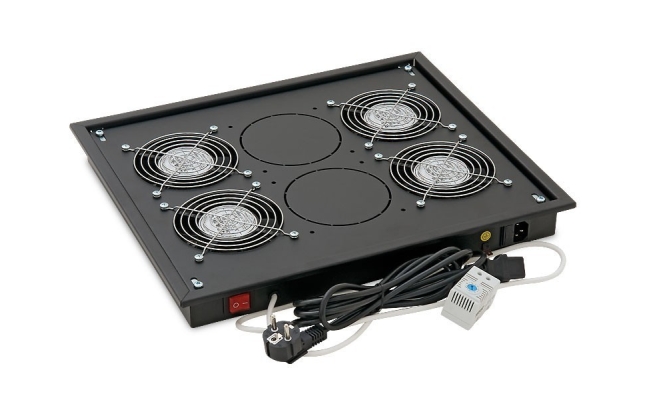 Panou ventilatie Triton RAB-CH-X04-X3, 4 ventilatoare, negru