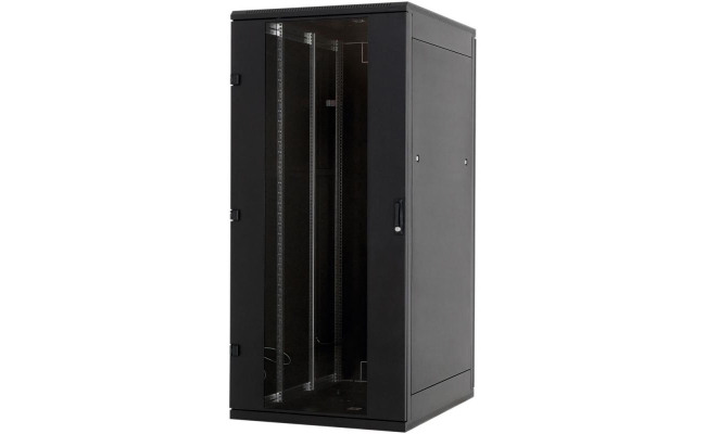 Rack de podea 19 Triton 22U RMA-22-A68-BAX-A1, usa sticla, IP20 negru