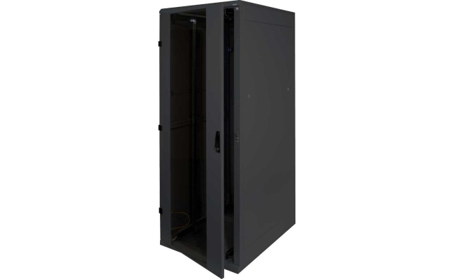 Rack de podea 19" Triton 42U RMA-42-A88-BAX-A1, usa sticla, IP20 negru