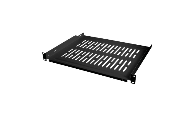 Raft Fix Logilink 1U pentru rack 19", adancime 350mm, negru