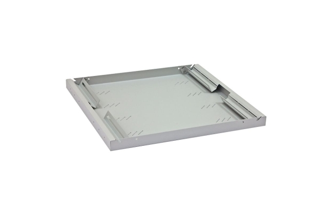 Raft fix perforat Triton 19" 1U/250 capacitate incarcare 15kg, gri