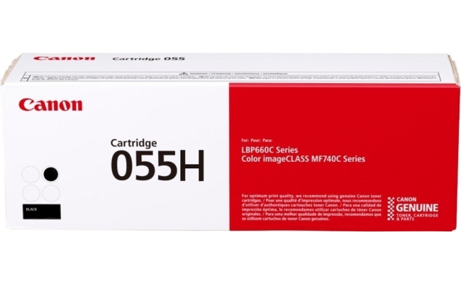 Toner Canon CRG055H black, high yeld, capacitate 7.6k pagini, pentru LBP66x,...