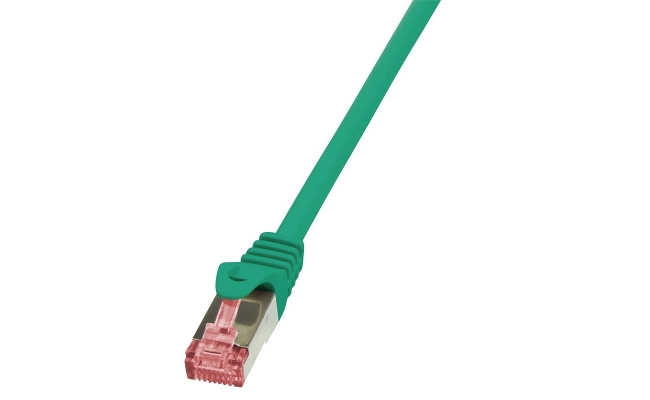 Cablu Patch Cord S/FTP LogiLink Cat6 LSZH 1.5m Verde AWG27 Dublu Ecranat CQ2045S