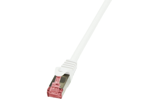 Cablu Patch Cord S/FTP LogiLink Cat6, LSZH, cupru, 1 m, alb, AWG27, dublu...