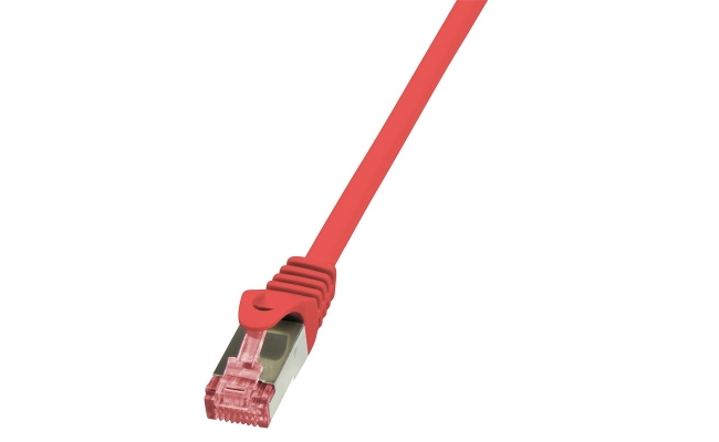 Cablu Patch Cord S/FTP Logilink Cat6, LSZH, Cupru, 5m, Rosu, AWG27, Dublu...