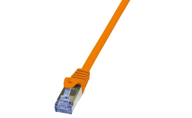 Cablu Patch Cord S/FTP LogiLink Cat6a, LSZH, Cupru, 10m, Portocaliu, AWG26,...