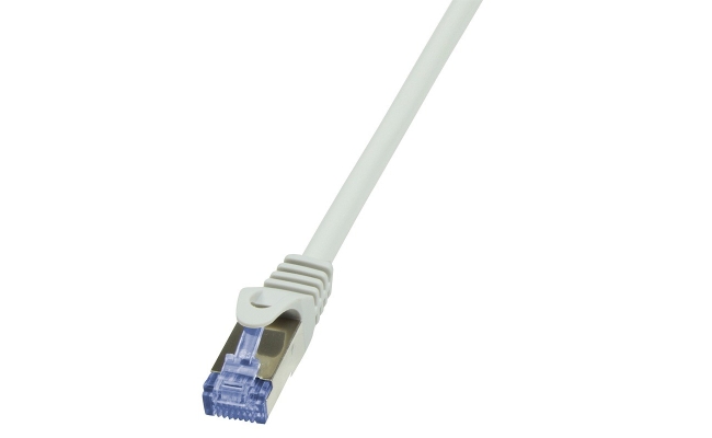 Cablu Patch Cord S/FTP Logilink Cat6a, LSZH, Cupru, 30m, Gri, AWG26, Dublu...