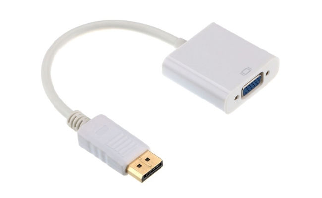 Cablu video GEMBIRD DisplayPort (T) la VGA (M), 10cm, Full HD, Alb,...