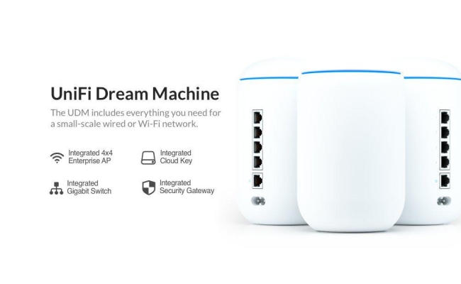 Router Wireless Ubiquiti Gigabit UniFi Dream Machine, Dual-Band, WiFi 5