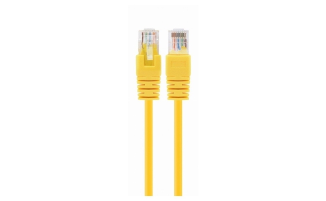 Cablu Patch Cord UTP SPACER Cat5e, 7.5m, Galben, AWG26, SP-PT-CAT5-7.5M-Y
