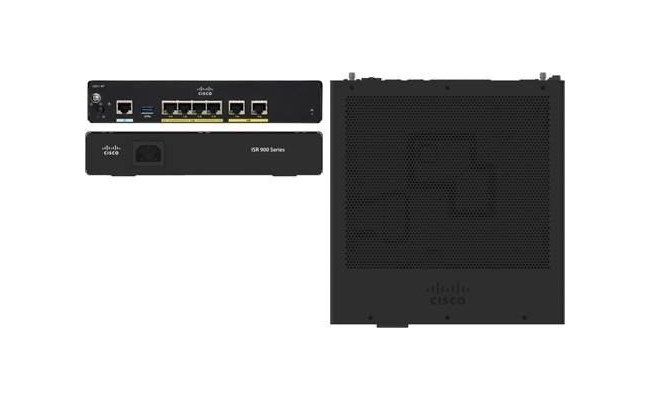 Router Cisco 900 Series, C921-4P, wired, LAN x 4, WAN x 2