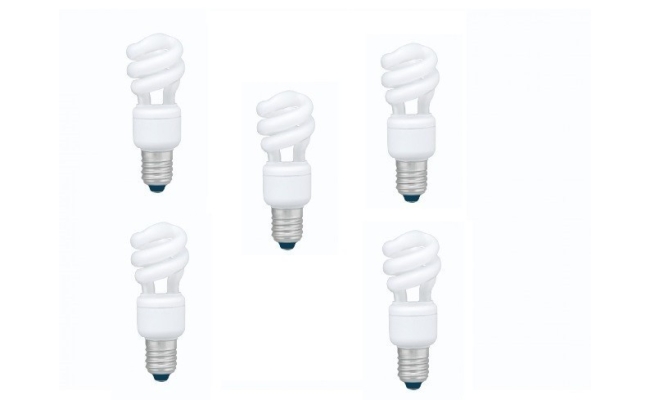 Bec fluorescent Panasonic 8W E27 spirală, lumina alb calda, EFD8E27HD3E-5
