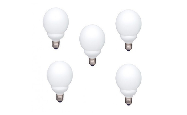 Bec fluorescent Panasonic EFG18E27HD-5, 18W, Alb Cald, Sferic, E27, 220-230V