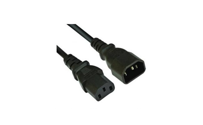 Cablu Adaptor IEC C13 - IEC C14 1.5m, "356.170" - Prelungitor Alimentare PC,...