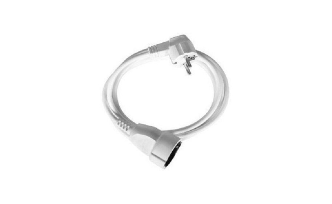 Cordon prelungitor Bachmann, Selly + priza, cablu 10m, culoare alba