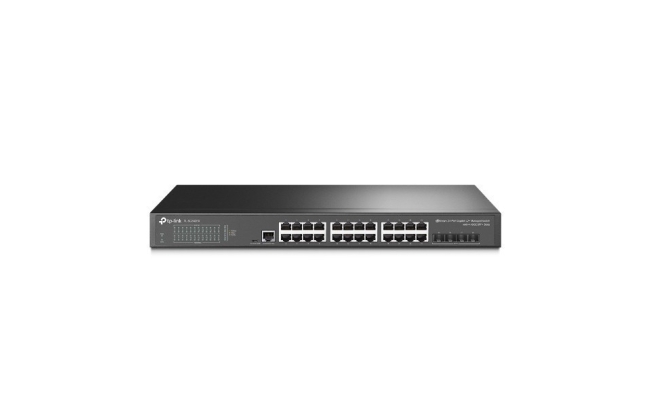 Switch TP-Link TL-SG3428X, cu management L2, 24 x Gigabit, 4 x SFP+ Gigabit