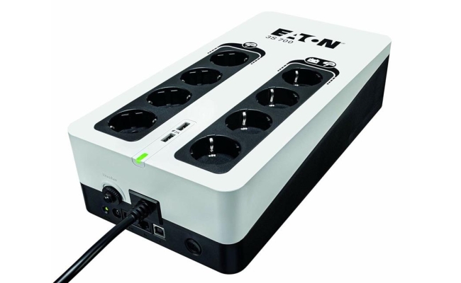 UPS Eaton 3S700D - 420W, Offline, Tower, 8 prize Schuko, LED, autonomie 1-10...