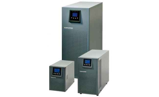 UPS Socomec ITY-E-TW020B, Online, Tower, 1600 W, fara AVR, IEC x 4, display LCD