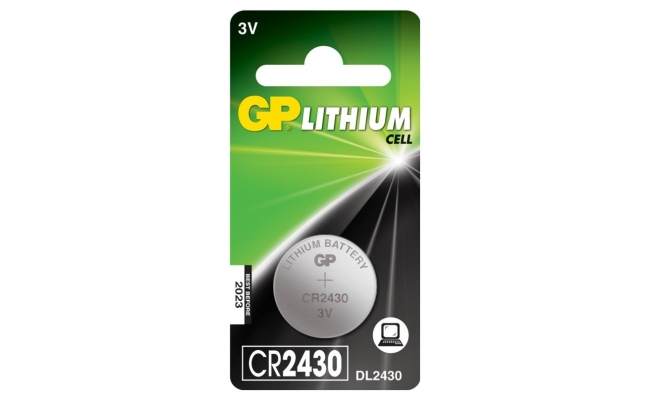 Baterie GP Batteries, butoni CR2430 3V lithium, blister 1 buc GPCR2430-2CPU1
