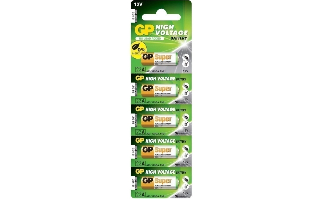 Baterii GP Super Alcaline 23A (12V) - Blister 5 buc. | GP23AF-2C5