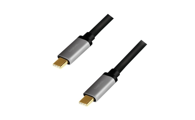Cablu Alimentare si Date LogiLink CUA0106, USB 3.2, Type-C la Type-C, 1.5m,...