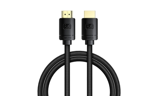 Cablu Video Baseus High Definition HDMI 2.1 - 8K UHD, 1m, Negru (CAKGQ-J01)