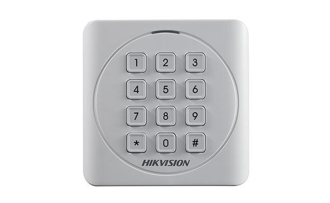 Cititor card cu tastatura Hikvision DS-K1801MK, citeste carduri MIFARE...