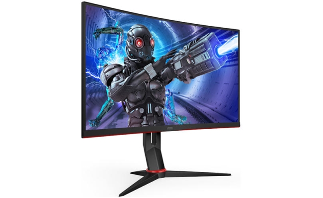 Monitor Gaming Curbat WLED VA AOC 27" FHD, C27G2ZU/BK, negru