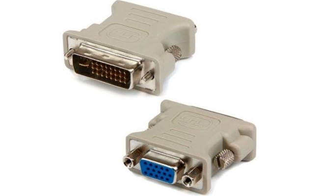 Adaptor Video Gembird DVI-I DL (T) la VGA (M) Alb - A-DVI-VGA