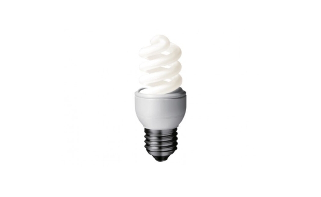 Bec fluorescent Panasonic EFD8E65HD, 8W, E27, Alb Rece, 220-240V, Spirala