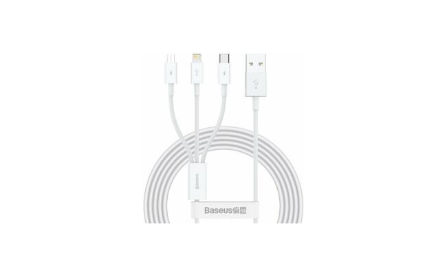 Cablu alimentare si date Baseus Superior Series 3 in 1, USB la Micro-USB +...