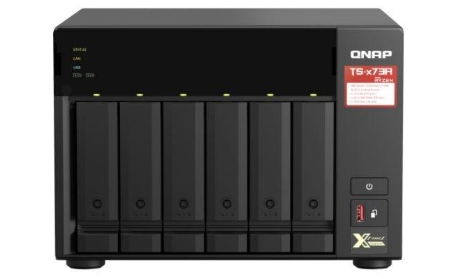 NAS Qnap 673A 6-Bay NAS, AMD Ryzen V1500B, 8GB RAM DDR4 (TS-673A-8G)