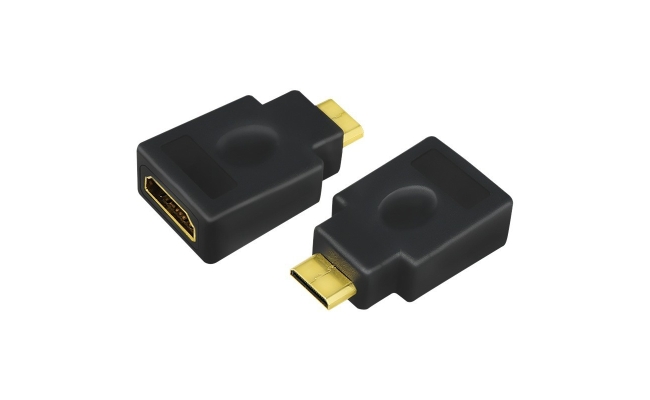 Adaptor video LOGILINK AH0009 Mini-HDMI (Type C)(T) la HDMI (M), negru