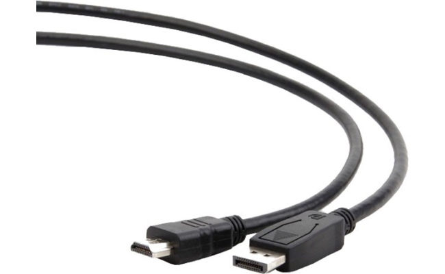 Cablu video Gembird DisplayPort (T) la HDMI (T), 3m, negru (CC-DP-HDMI-3M)