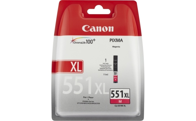 Cerneala Canon CLI-551XL Magenta, capacitate 11ml