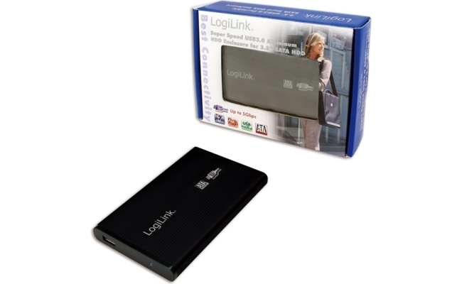 Rack extern LOGILINK UA0106 pentru HDD/SSD 2.5" SATA, USB 3.0, Aluminiu, Negru