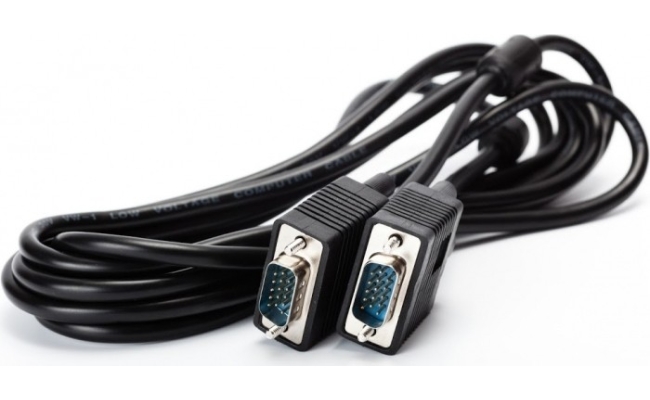 CABLU video SPACER, VGA (T) la VGA (T), 3m, cupru, ecranat, negru, SPC-VGA-10