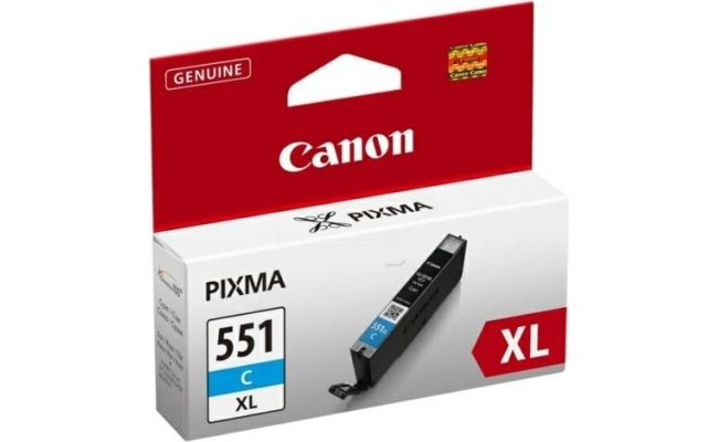Cartus cerneala Canon CLI-551XL, cyan, capacitate 11ml