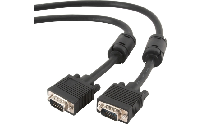 Cablu video Gembird CC-PPVGA-20M-B, VGA (T) la VGA (T), negru